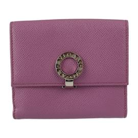 Bulgari-Bvlgari Bvlgari BB Clip Wallet-Pink,Red,Purple