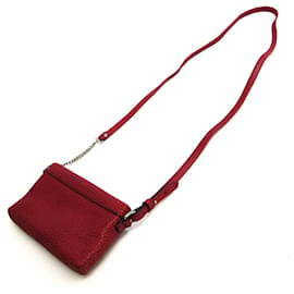 Burberry-Burberry Women's Leather Shoulder Bag in Red-Red