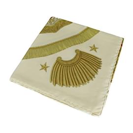 Hermès-Hermes Poste et Cavalerie Saber Decoration Bag Carre 90 Scarf-Multiple colors,Beige,Golden