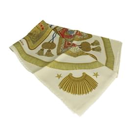 Hermès-Hermes Poste et Cavalerie Saber Decoration Bag Carre 90 Scarf-Multiple colors,Beige,Golden