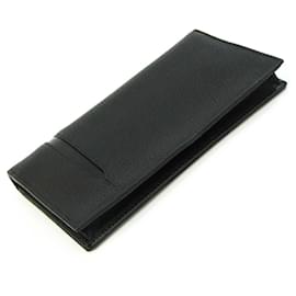 Bulgari-Bvlgari Men's Leather Long Wallet-Black