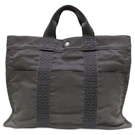 Hermès-Hermes Ale Line MM Tote Bag-Brown