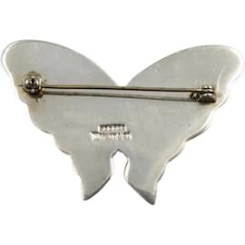 Tiffany & Co-Tiffany Silver 925 Butterfly Brooch-Silvery