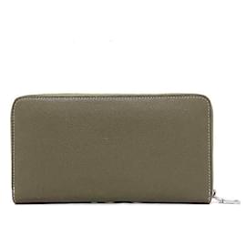 Céline-Celine Bi-Fold Wallet in Gray Beige-Beige,Grey