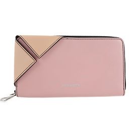 Cartera larga de cuero Alexander McQueen Beige