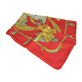 Hermès-Hermes Carre 90 Scarf - HOMMAGE A CHARLES GARNIER-Red,Multiple colors