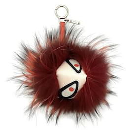 Fendi-Fendi Keychain Bag Bugs-Silvery,Red,Beige,Dark red