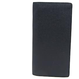Louis Vuitton-Louis Vuitton Taiga Brazza Wallet-Navy blue