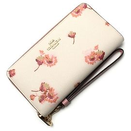 Portafoglio Long Zip Around COACH con Stampa Floreale Multipla Altro