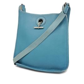 Hermès-Sac à épaule Hermes Vespa PM-Bleu