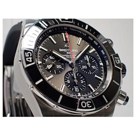 Breitling-BREITLING Super Chrono Mat B01 44 '23 Mens-Silvery