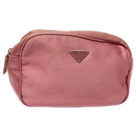 Prada Nylon Tasche Rosa Auth 84239 Pink