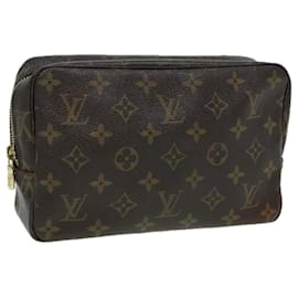 Louis Vuitton-LOUIS VUITTON Monogram Trousse Toilette 23 Clutch Bag M47524 LV Auth 83779-Monogram