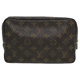 Louis Vuitton-LOUIS VUITTON Monogram Trousse Toilette 23 Clutch Bag M47524 LV Auth 83779-Monogram