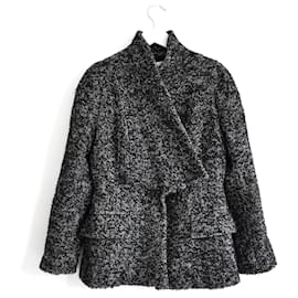 Dior-Christian Dior Pre-Fall 2018 Tweed Boucle Bar Jacket-Black