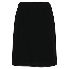 Gianni Versace Black Wool Skirt Black