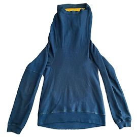 Autre Marque Strickwaren Riesen Kapuze Bernhard Willhelm. Blau