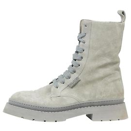 Brunello Cucinelli Grey suede ankle boots - size EU 38.5 Grey