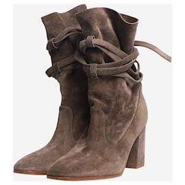 Zimmermann-Botines de ante marrón - talla EU 39-Castaño