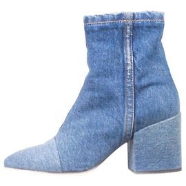 Dries Van Noten Blue denim ankle boots - size EU 39 Blue