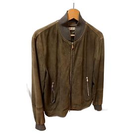 Veste Bomber Brunello Cucinelli Vert Daim Vert foncé
