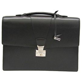 Herren-Ledertasche von Cartier Schwarz