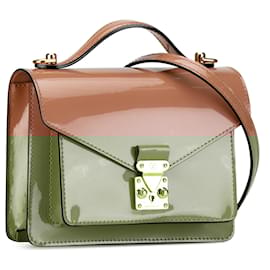 Louis Vuitton-Louis Vuitton Brown Monogram Vernis Monceau BB-Brown,Beige
