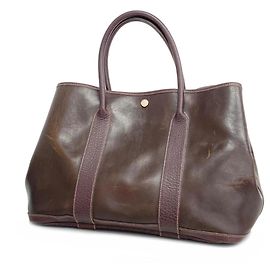 Hermès Bolso Tote Hermes Garden PM Amazonia Marrón Oscuro Marrón oscuro