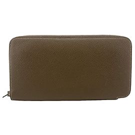 Hermès Hermes Azap Long Silkin Round Veau Epso Wallet Beige