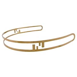 Fendi-Fendi Gold Alice Band-Golden