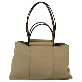 Hermès-HERMES Kavac Elan PM Sac à main en toile beige Auth yk13961-Beige