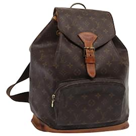Louis Vuitton-LOUIS VUITTON Monogram Montsouris GM Backpack M51135 LV Auth 81506-Monogram