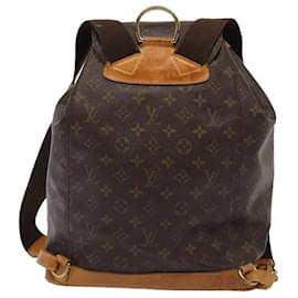 Louis Vuitton-LOUIS VUITTON Monogram Montsouris GM Backpack M51135 LV Auth 81506-Monogram