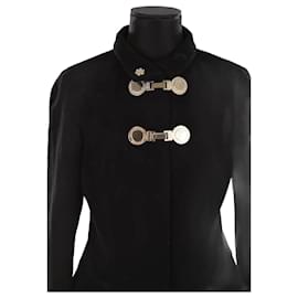 Versace Wool coat Black