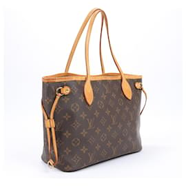 Louis Vuitton-Sac à main Louis Vuitton Monogram Canvas Neverfull PM M40155-Marron