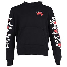 Sudadera con capucha estampada Amiri en algodón negro Negro