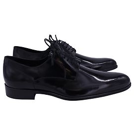 Sapatos Derby Clássicos Dolce & Gabbana em couro de bezerro preto Preto