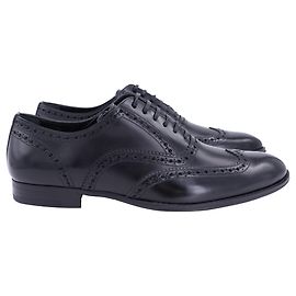 Sapatos Oxford Wingtip Dolce & Gabbana em couro preto Preto