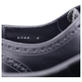 Dolce & Gabbana-Dolce & Gabbana Wingtip Oxford Shoes in Black Leather-Black