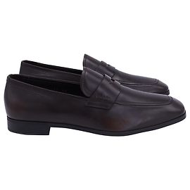 Mocassim Prada em couro marrom Marrom