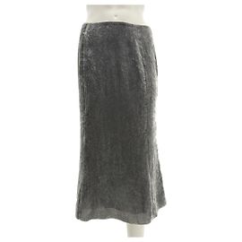 GENNY Gonne T.FR 38 Viscosa Grigio