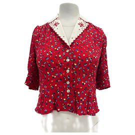 ROUJE Tops T.FR 34 Viscose Red