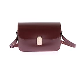 SéZane-SEZANE  Handbags T.  Leather-Dark red