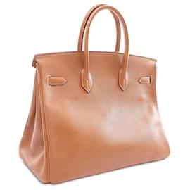 Hermès-Hermès Brown Courchevel Birkin Retourne 35-Brown