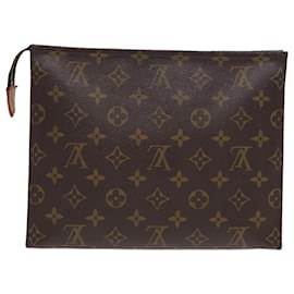 Louis Vuitton-LOUIS VUITTON Monogram Poche Toilette 26 Pouch M47542 LV Auth 80592-Monogram