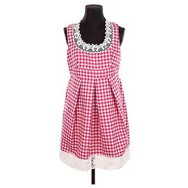 Red Valentino Vestido de algodón Rosa