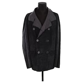 Lanvin-Blue suede jacket-Blue