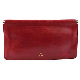 Jerome Dreyfuss Pochette en cuir Rouge