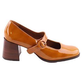 Carel Patent leather heels Brown