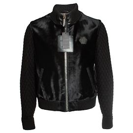 Philipp Plein, Ponyskin jacket Black